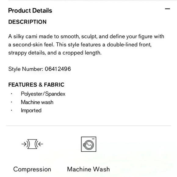 Express Body Contour Compression Square Neck Strappy Cropped Cami - Picture 2 of 5